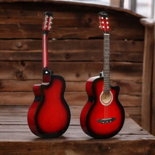 beginner-guitar-high-grade-glass-coated-red
